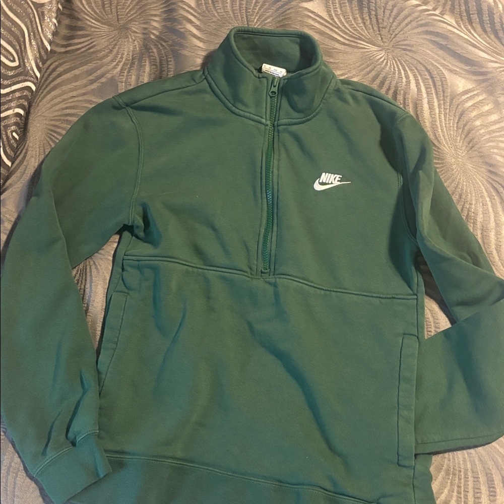 Nike Forest Green Half-Zip Sweatshirt